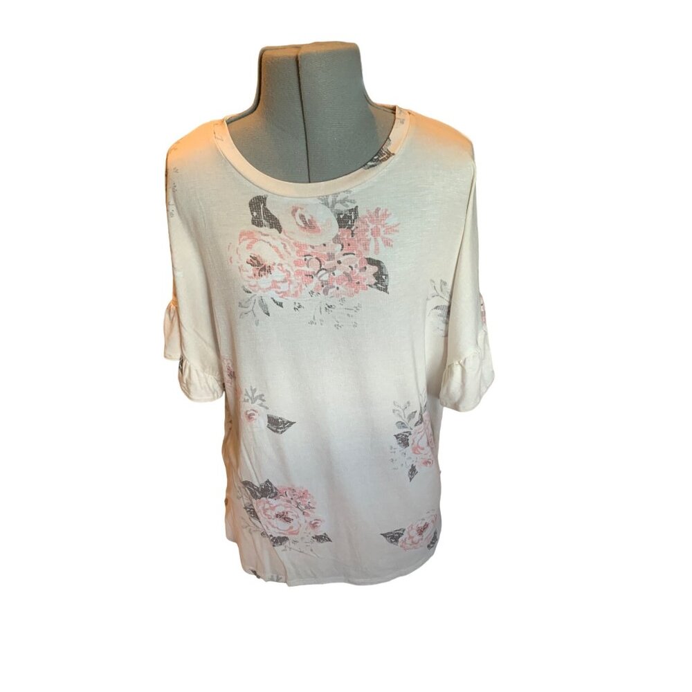 Lularoe Dahl  Shirt ,X S,  Multicolor Floral Print very soft and light weight
